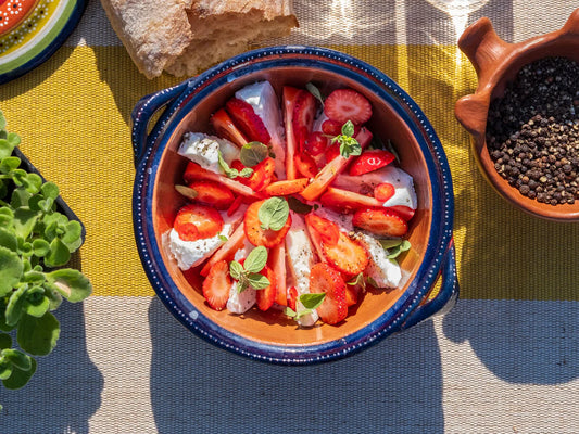 "MozzBasTo" Salad with XO Sauce